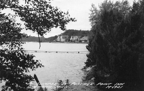Portage Point Resort (Portage Point Inn) - Vintage Postcard (newer photo)